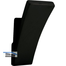Mantelhaken Prokion Breite 25 mm, H�he 56 mm, ZN schwarz matt lackiert