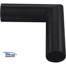 Bar-Reling Eckverbinder 90 Grad, f�r Rohr-� 38 mm, Stahl, Schwarz beschichtet