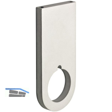 CINETTO Schrankrohrlager Mittelst�ck zu Schrankrohr rund, Aluminium silberfarbig