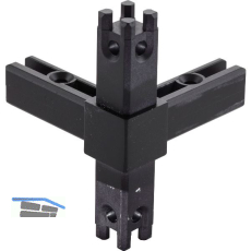 ALUMIS Smartcube Eckknoten 4s Zamak schwarz