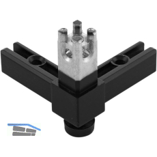 ALUMIS Smartcube Eckknoten 3s mit Stellfu� Zamak schwarz