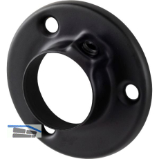 Wandscheibe 1-teilig 25 mm Stahl schwarz lackiert