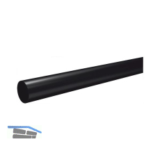Schrankrohr SR rund 25 x 3000 mm auf Ma� geschnitten Stahl schwarz lackiert