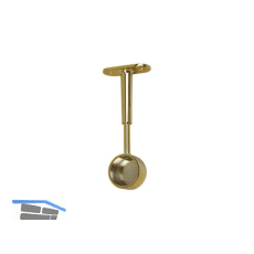 Schrankrohrlager Rund 2 geschlossen � 25 mm, Zamak vergoldet