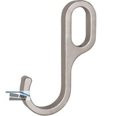 Haken HO1 f�r Oval-Schrankrohr 30 x 15 mm, Zamak verchromt