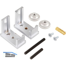 ALU-STYLE GP System Befestigungsset Decke-Boden alufarbig