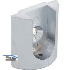 ALU-STYLE GP System Oval Schrankrohrlager alufarbig