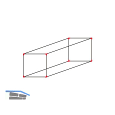 ALUMIS Smartcube Eckknoten-Set h�ngend 1-fach/Inselmodul schwarz
