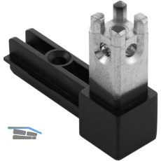 ALUMIS Smartframe Eckknoten-Set h�ngend 1-fach schwarz