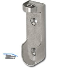 ITALIANA FERRAMENTA Schrankrohrlager Oval 6 f�r Schrankrohr 30x15 mm, vernickelt