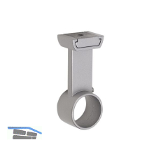 Mittelst�ck Alexander/Pressto - 75 x 22 x 30 mm, Zamak alufarbig