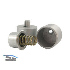 Schrankrohrlager Pressto Schrankrohr � 25 mm, Zamak alufarbig