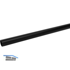 Bar-Reling Rohr � 38 mm, L�nge 2000 mm, Stahl Schwarz beschichtet