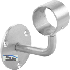 Bar-Reling Wandst�tze gekr�pft f�r Rohr-� 38 mm, H:105 mm, Edelstahl geschliffen