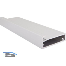 ALUMIS Alurahmenprofil breit, L�nge 2500 per Stange, natur eloxiert