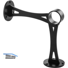 Bar-Reling Boden-Wandst�tze Linz f�r Rohr-� 38 mm, Stahl Schwarz