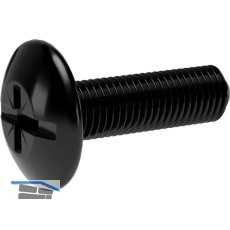 Spezialschraube SO Oval 4/5/6, f�r Schrankrohrlager, M6 x 20mm, Stahl schwarz