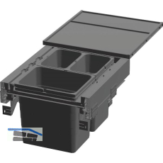 NINKA Abfalltrennsystem eins2pack Push-to-open KB 500 mm Dunkelgrau