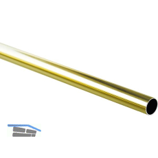 Schrankrohr � 25 mm, L�nge 1000 mm, Messing vergoldet