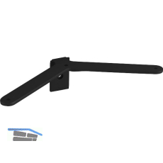 ALU-STYLE GP System Tablartr�ger f�r Holztablare, schwarz