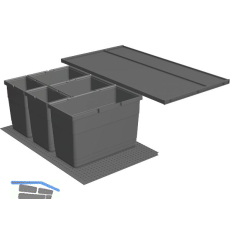 NINKA eins2vier Set KB 900 SERVO-DRIVE uno Legrabox Dunkelgrau