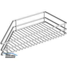 VS SUB Side Ablage-Set Classic 45� KB 300 mm links Silber