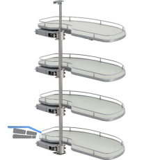 VS Cornerstone Maxx Eckauszug Premea EH 1350/KB 900 mm links Silber