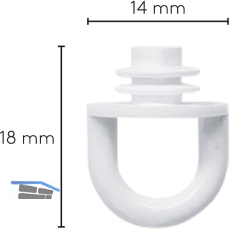 LEHA Feststeller Karniese Kunststoff wei�