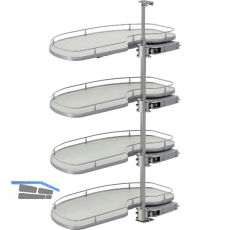 VS Cornerstone Maxx Eckauszug Premea EH 1350/KB 1000/FB 600 mm links Silber