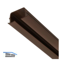 LEHA Lauf lose Karniese 5600 mm Kunststoff braun