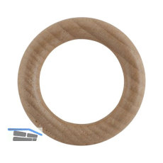LEHA Vorhangring Holz Eiche hell lackiert