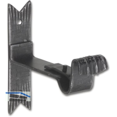 Wandhalter Vorhangstange Rustikal einl�ufig Schmiedeeisen schwarz