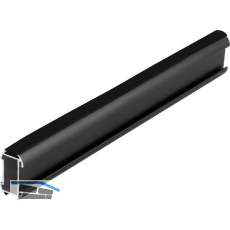 Schrankrohr Niobe 3000 mm auf Ma�, Aluminium schwarz matt