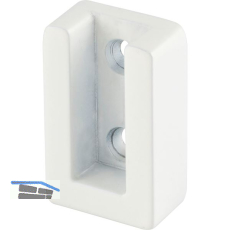 Schrankrohrlager Ninos, Zamak wei� matt lackiert