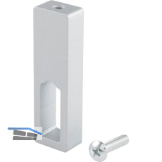 Schrankrohrlager - Mitteltr�ger Ninos, Aluminium silber lackiert