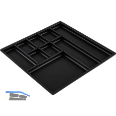Einsatzschale 277 x 277 x 17 mm, Kunststoff schwarz