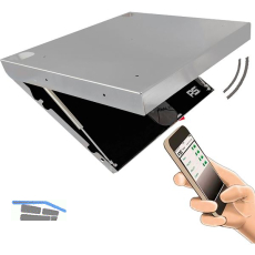 PS HooD Gun Einbautresor 350 x 250 x 40, Edelstahl roh