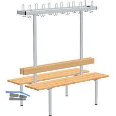 RONTEC Sitzbankst�nder doppelseitig 1500 mm Alu natur eloxiert