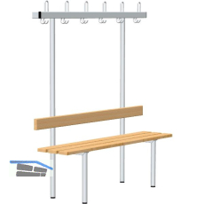 RONTEC Sitzbankst�nder einseitig 1500 mm Alu natur eloxiert