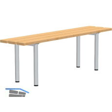 RONTEC Sitzbank freistehend 1000 mm Alu natur eloxiert