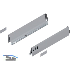 BLUM TANDEMBOX antaro Zarge H�he M, NL 450, Stahl grau RAL 9006