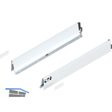 BLUM TANDEMBOX antaro Zarge H�he M, NL 600, Stahl Seidenwei�