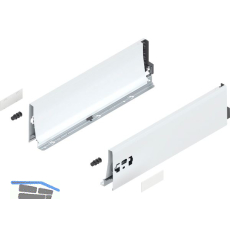 BLUM TANDEMBOX antaro Zarge H�he K, NL 400, Stahl Seidenwei�