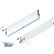 BLUM TANDEMBOX antaro Zarge H�he K, NL 600, Stahl Seidenwei�