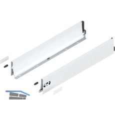 BLUM TANDEMBOX antaro Zarge H�he K, NL 650, Stahl Seidenwei�