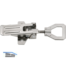 Kistenverschluss verstellbar 125x32, Stahl verzinkt