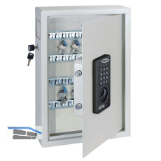 ROTTNER Schl�sselschrank KEYTRONIC 48, 450 x 300 x 110 mm, hellgrau
