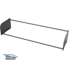 CONERO Schuhablage Breite 715 mm, Stahl schwarz