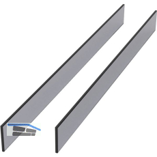 CONERO ESG f�r Innenauszug 72 H, Lichte Korpusbreite 810-870 mm, Floatglas grau