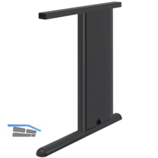 Tischgestell C 3000 Seitenteil V1 rechts Tiefe 750 mm RAL 7016